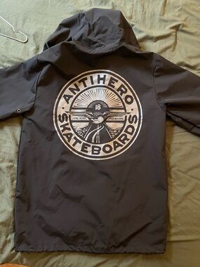 Antihero Skateboards Black Logo Windbreaker Jacket